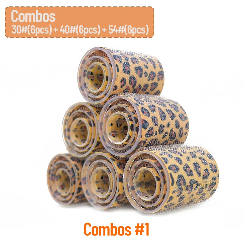 Heatless Hair Curlers Set 18pcs Self-Grip Foam Rollers for Long & Short Hair