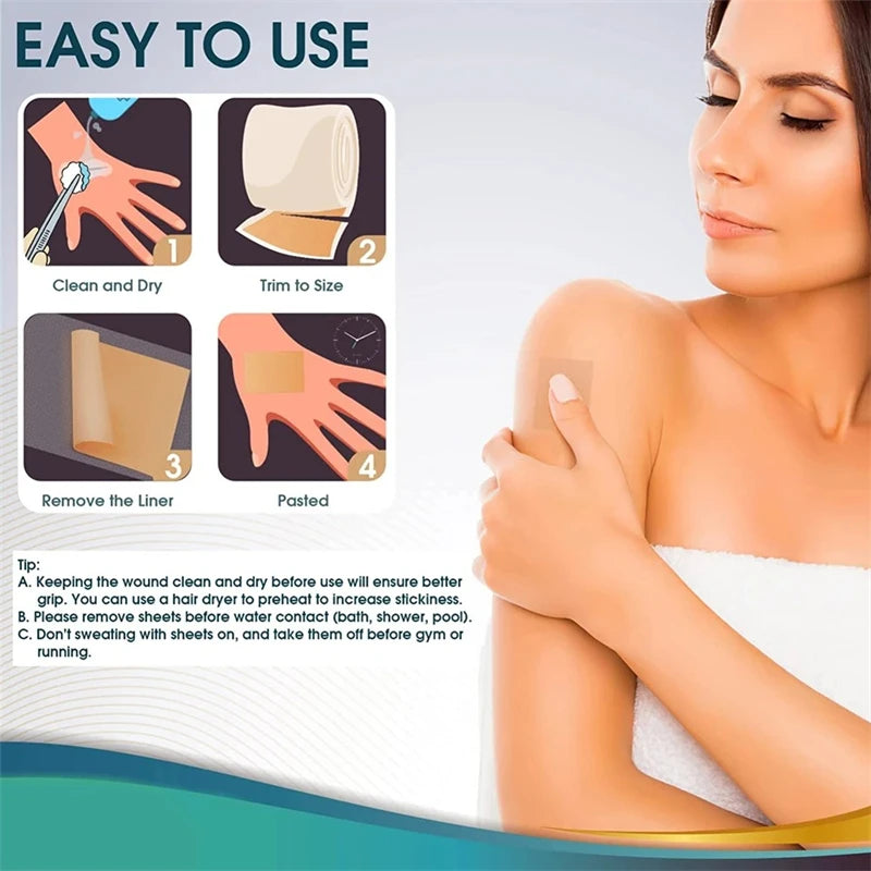 Silicone Scar Tape Self-Adhesive Waterproof Breathable Concealer Patch