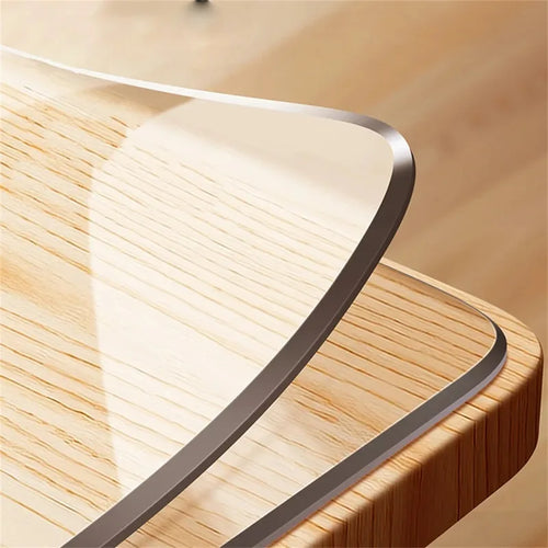 0.5mm Clear PVC Table Protector Waterproof Anti-Scratch for Kitchen & Dining