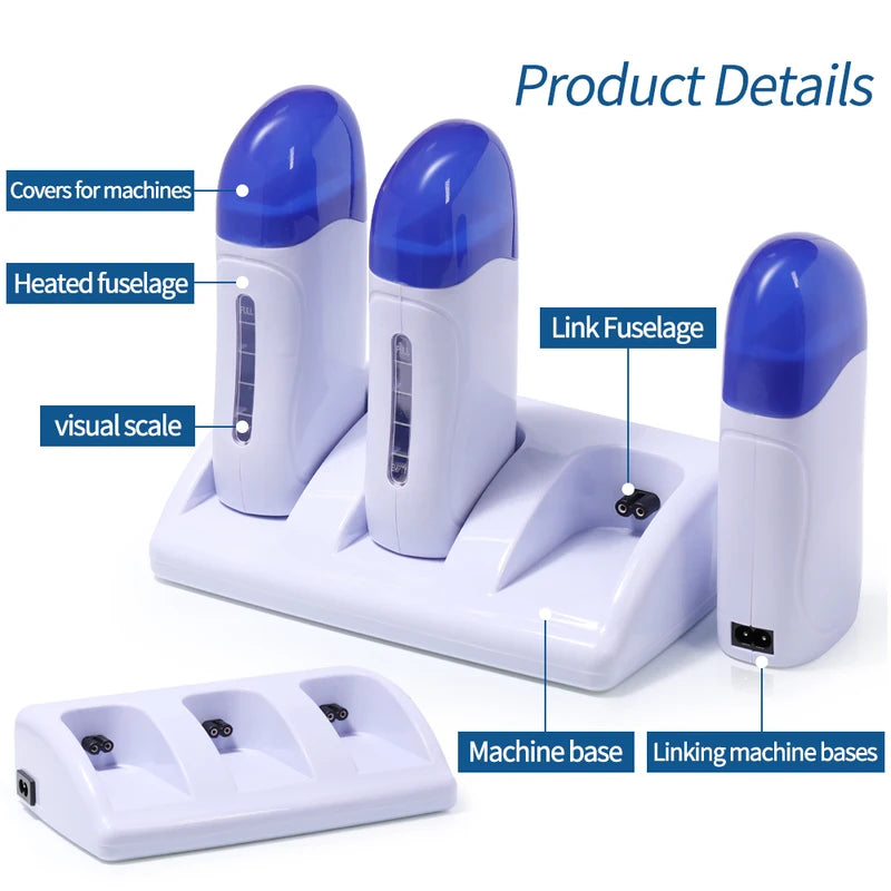 Portable Electric Waxing Warmer for Hair Removal - Home & Salon Use