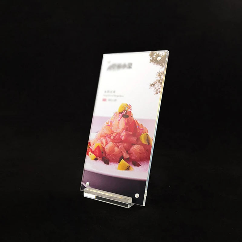 Acrylic Desktop Photo Frame Display Stand for Certificates and Posters