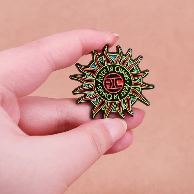 Music Album Inspiration Enamel Badge Brooch - American Rock Band Logo Pin