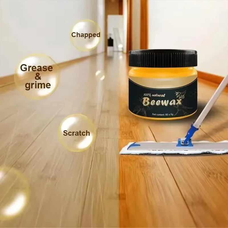 Wooden Furniture Beeswax Polish & Care Set - Natural Organic Wax for Repairs & Maintenance