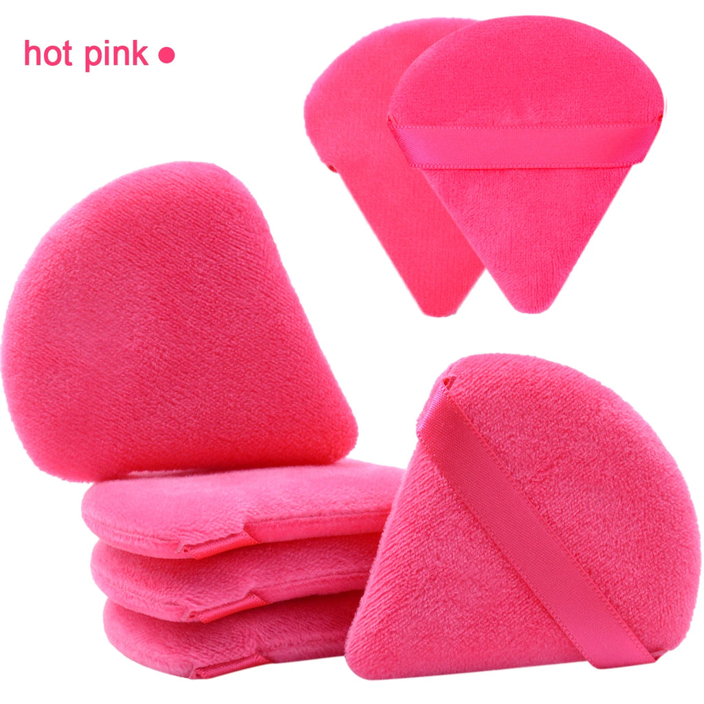 7Pcs Triangular Makeup Powder Sponges for Contouring & Eye Makeup - Soft Velvet Blenders