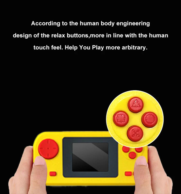 Portable Handheld Retro Video Game Console with 128 Classic Games - Multiple Colors