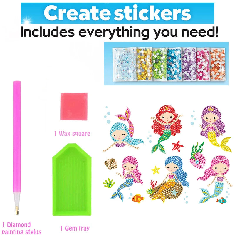 Diamond Painting Kit for Kids and Adults - Creative Art & Craft Mosaic Sticker Set