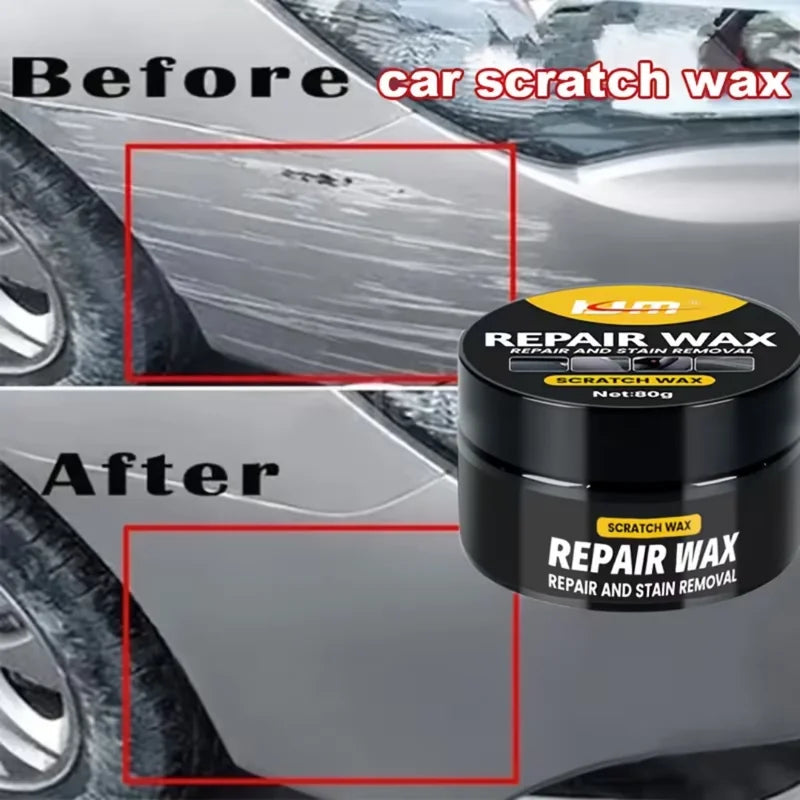 Universal Car Scratch Repair Wax 80g - Paint Polish & Shine Restorer for All Vehicles
