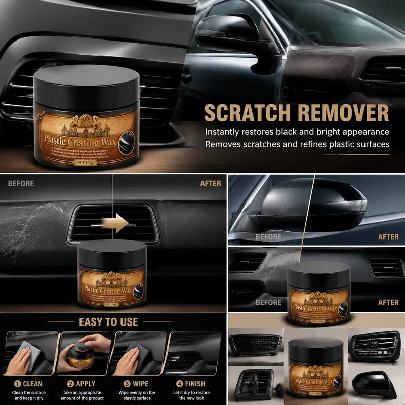 Car Wax Scratch Repair & Shine Restorer 100g - Anti-Oxidation Protection