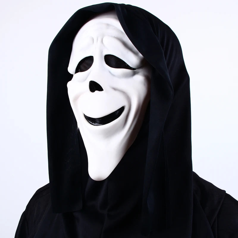 Halloween Movie Scream Horror Mask - Realistic Creepy Ghost Cosplay Costume Prop
