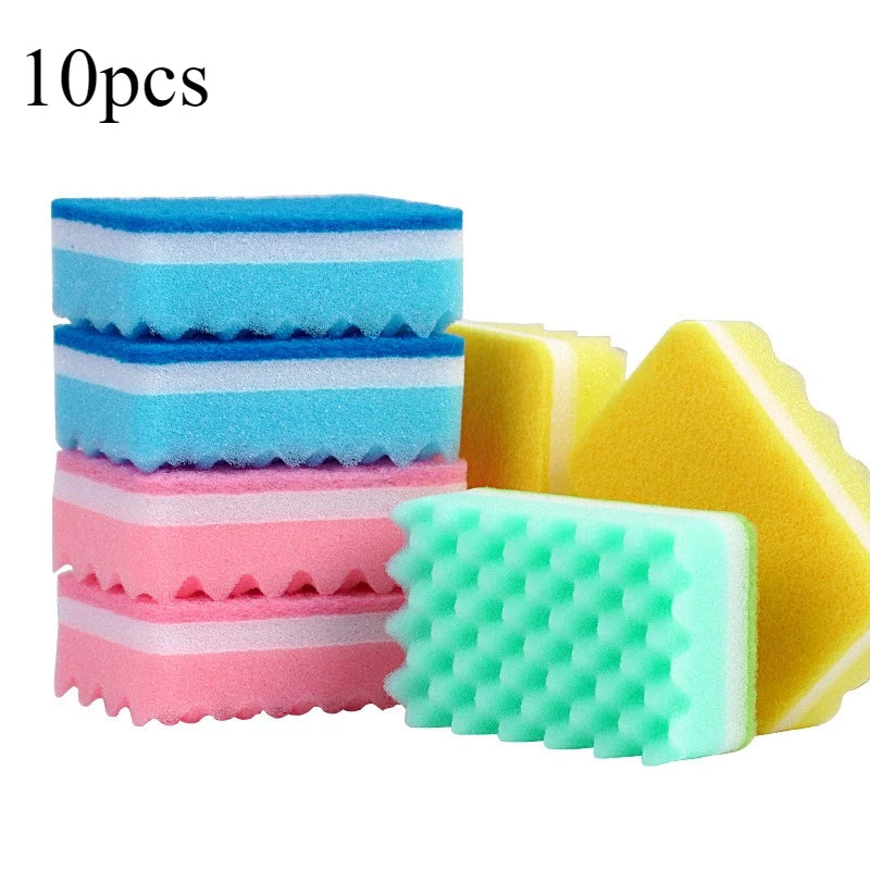 Kitchen Cleaning Sponges Pack - Multi or Orange, Durable & Food Safe