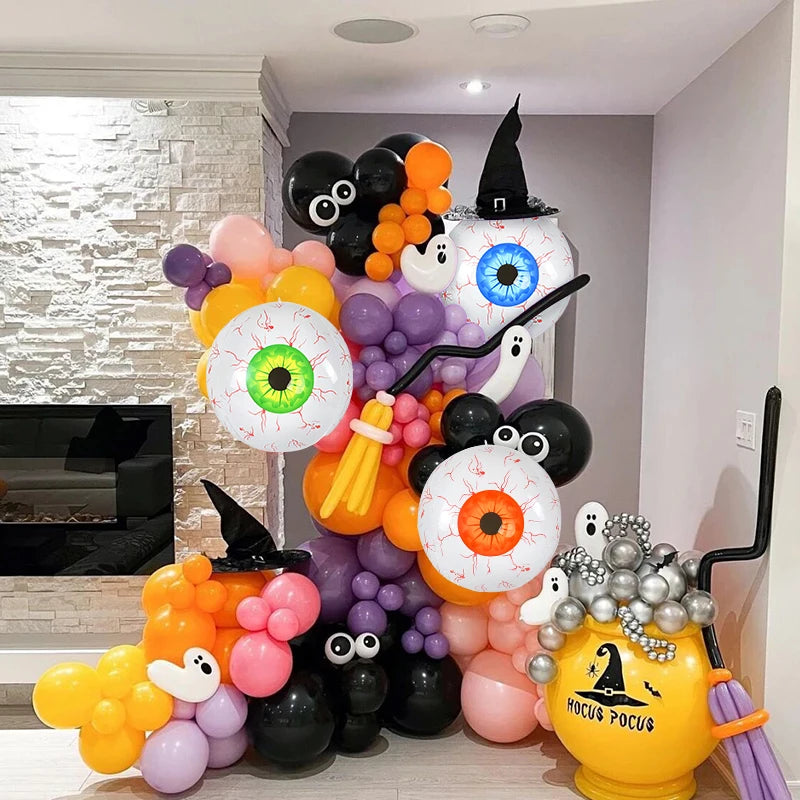 22-Inch Inflatable Halloween Eyeball Decorations Bloodshot Indoor Outdoor Garden Party Decor