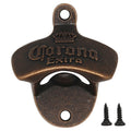 Wall Mounted Bottle Opener with Decorative Alloy Finish Wall Decor for Bar & Cafe