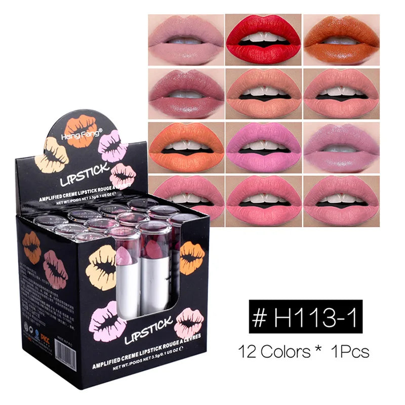 Color Changing Lip Balm Set - Moisturizing Organic Fruit Extracts, 12 Pieces for Dry & Cracked Lips