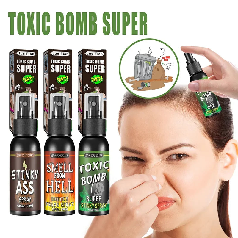 30ml Prank Fart Spray Set - Halloween Gag Gases for Adults Kids