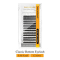 False Eyelash Extensions Bottom Lashes 0.10 J Curl Mix 5-8mm Matte Black 6 Pairs