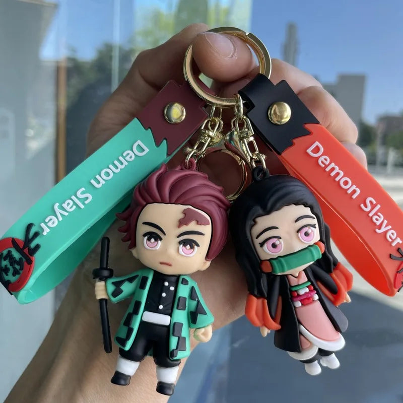 Anime Ghost Slayer Blade Keychain - Cute Bag Pendant Gift for Fans