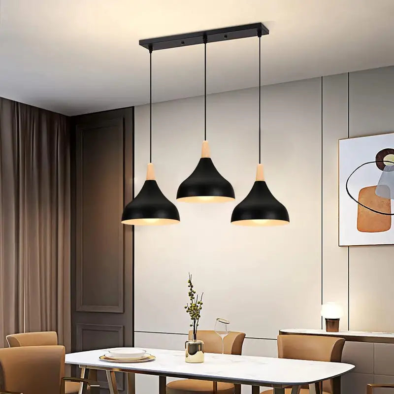 Modern Loft Pendant Lights 3 Heads for Living Room Kitchen Bedroom Home Decor