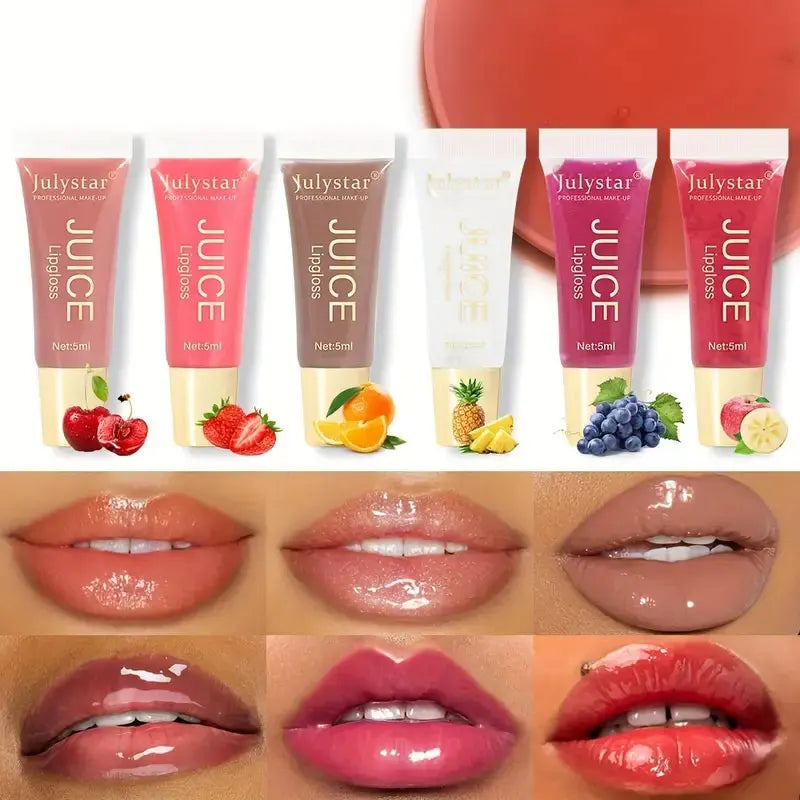 Watery Clear Lip Oil & Lip Gloss Set Moisturizing & Smoothing Lip Care