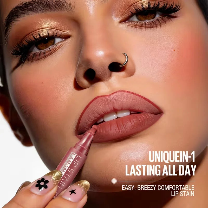Long-Lasting Waterproof Matte Lip Stain & Lip Liner Pen for Women