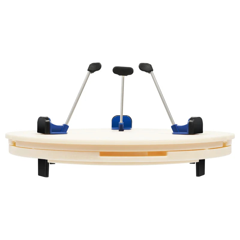 Pottery Turntable Clamp - Adjustable Ceramic Trimming Holder with Support Feet