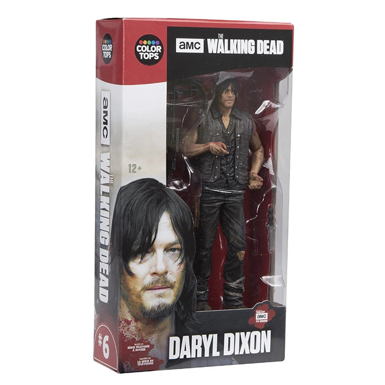 Walking Dead Action Figures Set - Rick, Daryl, Negan PVC Collectible Toys