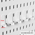 Drill-Free Pegboard Organizer for Desktop & Dorm Storage - Vertical Pegboard Clip-On