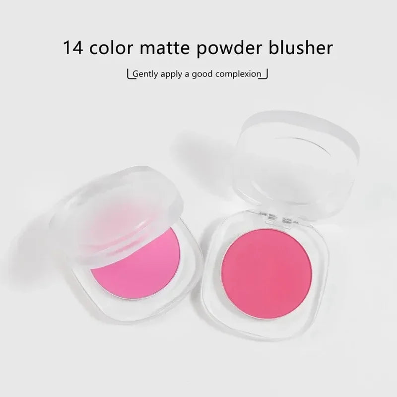 15-Color Vegan Monochrome Blush Palette - Matte Brightening Face Makeup Wholesale