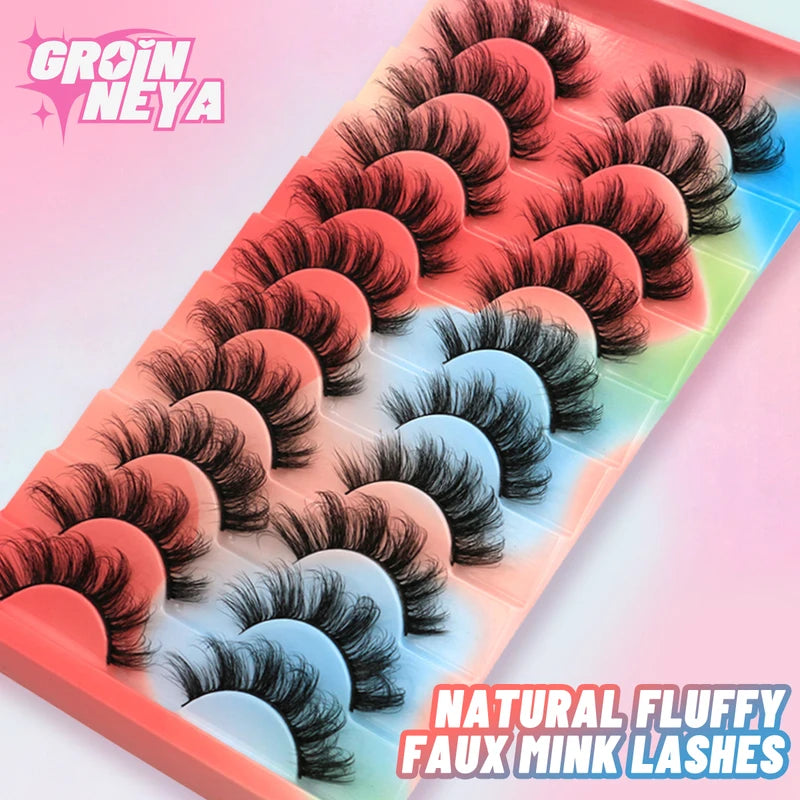 Reusable 3D Mink Lashes - Fluffy, Wispy, Natural Long Eye Makeup