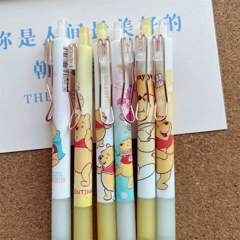 Anime Winner Pooh Bear Gel Pen Set - Kawaii Student Stationery & Gift