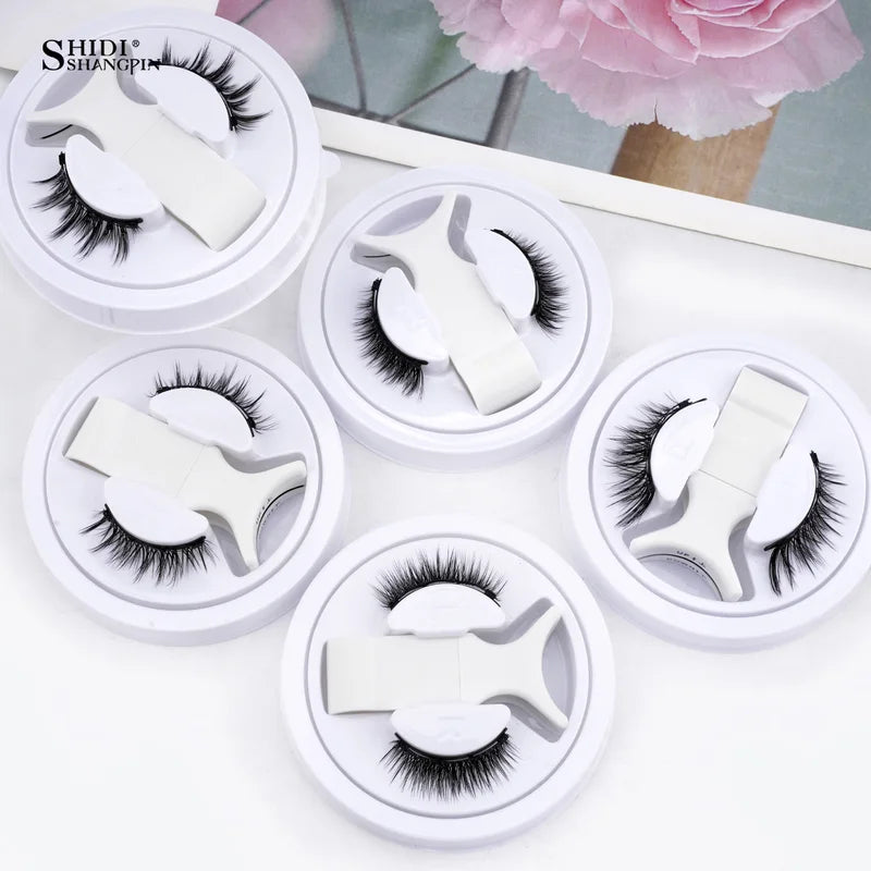 Magnetic False Eyelash Kit - Reusable Fluffy Natural 3D Magnet Band Waterproof