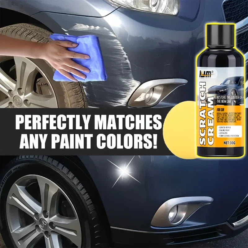 Car Scratch Removal Wax & Polishing Kit - Paint & Wheel Surface Repair with Nano Coating
