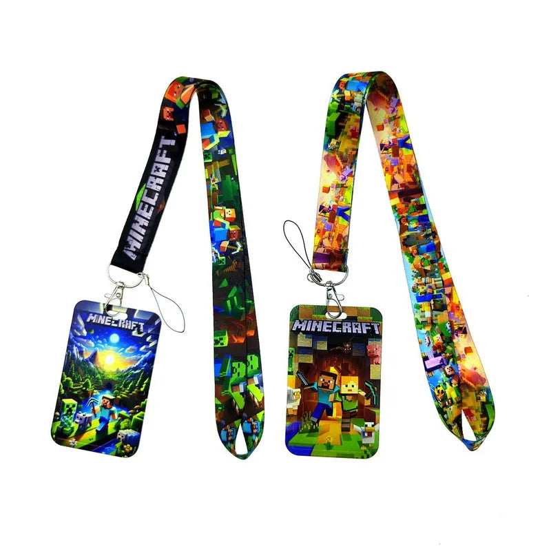 Character Lanyard with Keychain & Badge Holder - Neck Strap for Keys ID Cell Phone