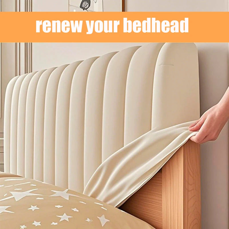 Stretch Velvet Queen Size Headboard Cover Dustproof Slipcover Bed Frame Protector