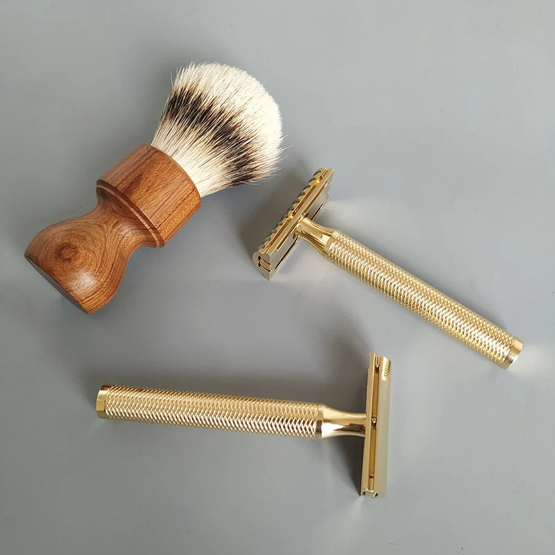 Stainless Steel Safety Razor Handle - Heavy Duty & Rust Resistant
