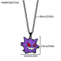 Gengar Cosplay Pendant Necklace - Anime Charm Jewelry for Women Men Kids