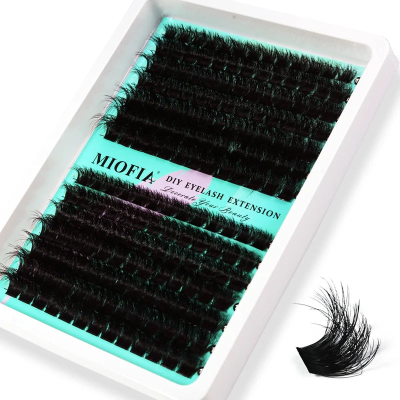 False Eyelash Clusters 3D Mink Fluffy Natural Cat Eye Style DIY Lash Extension
