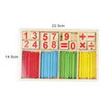 Children's Montessori Math Learning Aid Set - Counting Sticks & Educational Wooden Toys