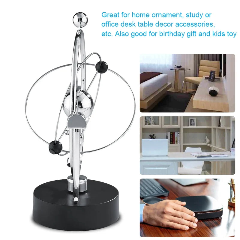 Kinetic Perpetual Motion Newton Pendulum Desk Toy - Home Decor & Science Gift