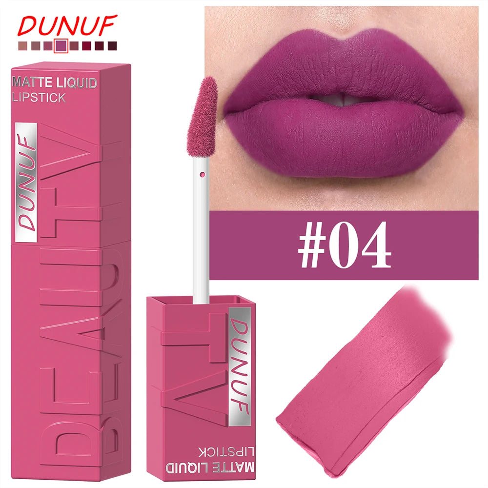 Waterproof Lip Gloss Lipstick - Easy Color, Sweat-Proof, Non-Stick to Cups, Y2K Fashion for Christmas