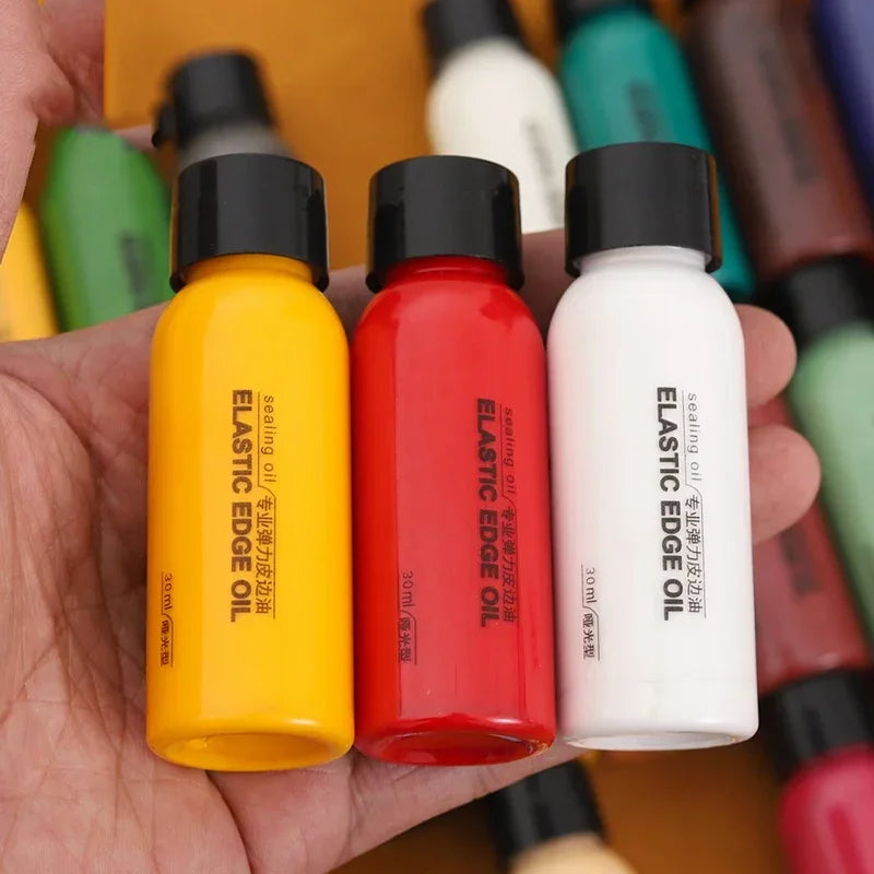 Leather Edge Paint Oil Dye - Professional Edge Dressing for Leather Craft & Shoe Repair