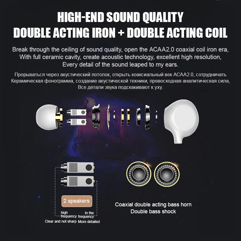 Type C Wired Earphones Stereo Headset with Mic for Samsung Galaxy S25 S24 S23 Ultra Note 20 10