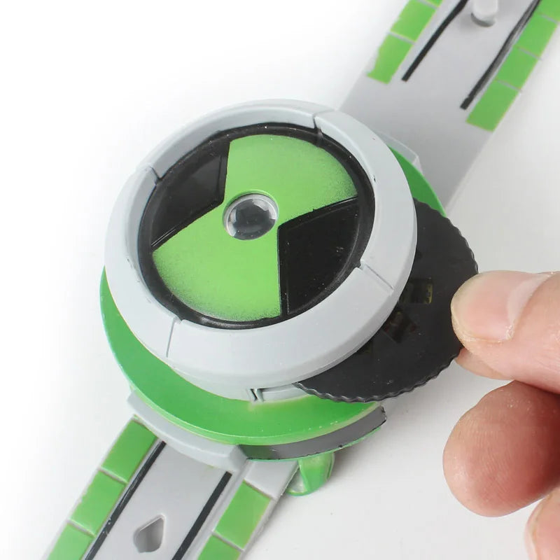 Kids Omnitrix Watch Toy with Projector and Multiple Colors - Ben 10 Style Kids Gift