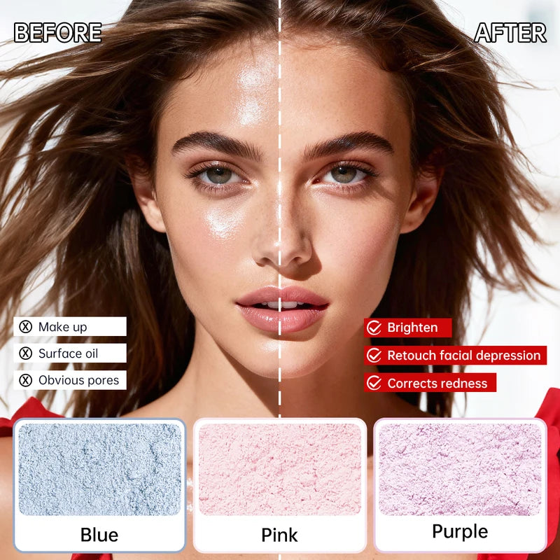 Loose Setting Powder for Oil Control & Poreless Finish - Suitable for All Skin Tones