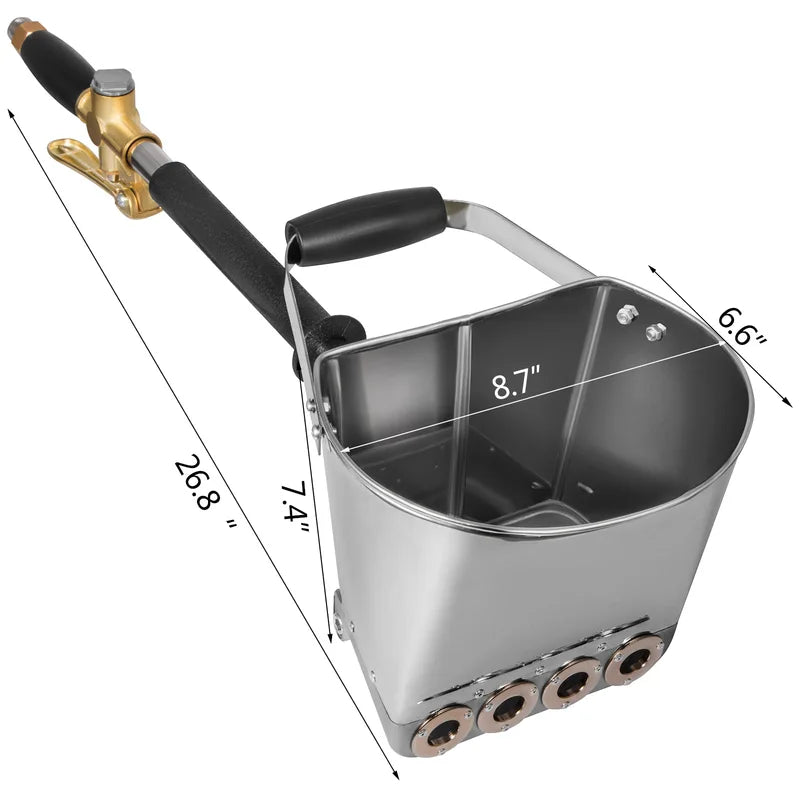 Concrete Cement Sprayer with 4 Nozzles - Mortar Plaster Wall Gun