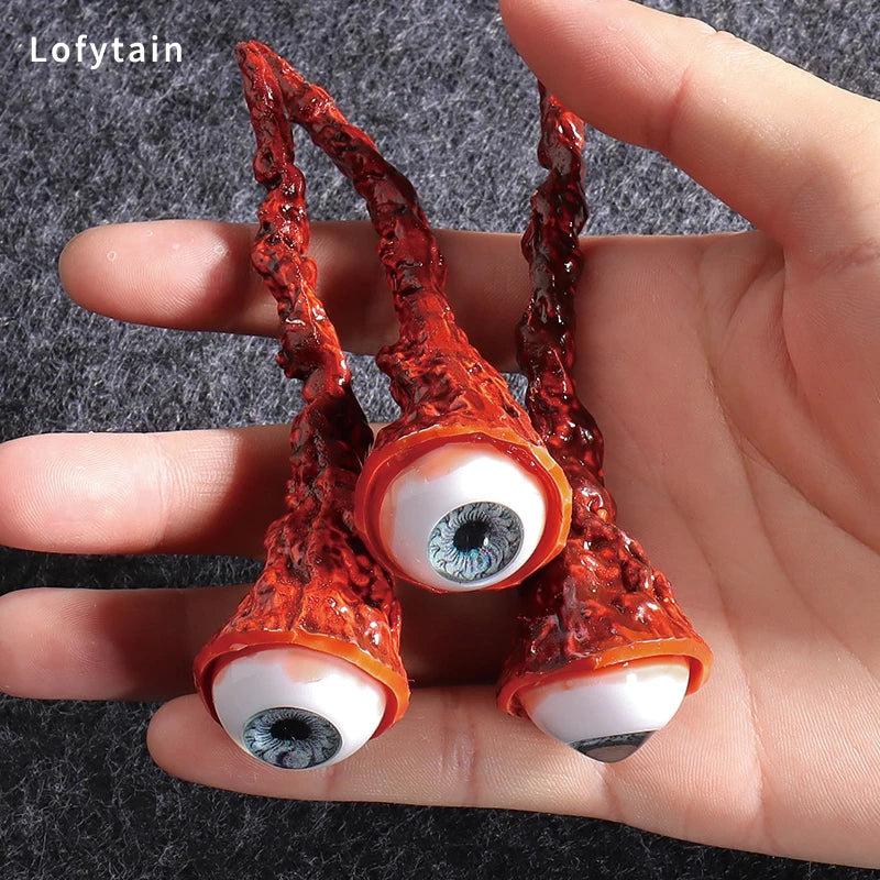 Halloween Ripped Out Eyeball Horror Prop Realistic Bloody Scary Decor Costume Accessory