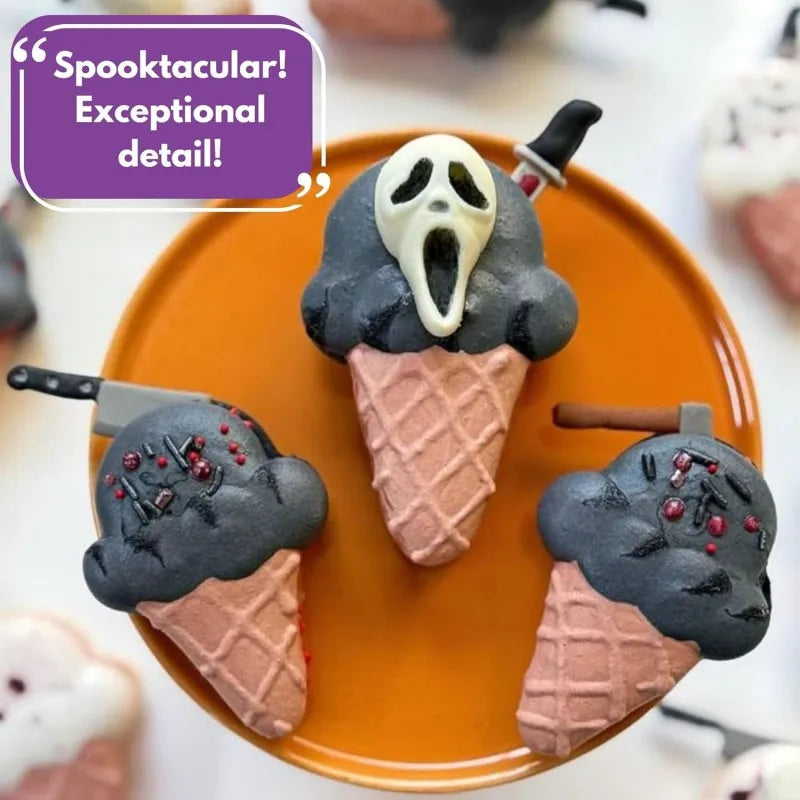 Halloween Horror Movie Character Silicone Molds for Chocolate Candy Resin Crafts