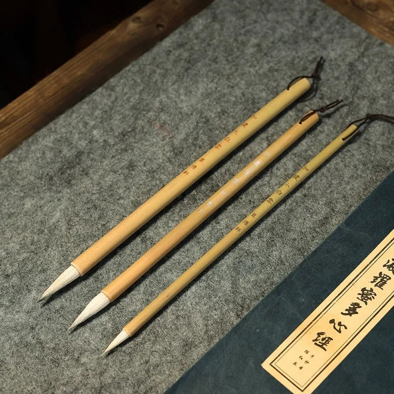 High-End Traditional Chinese Calligraphy Brush Wolf Hair Art Paintbrush - Multiple Colors
