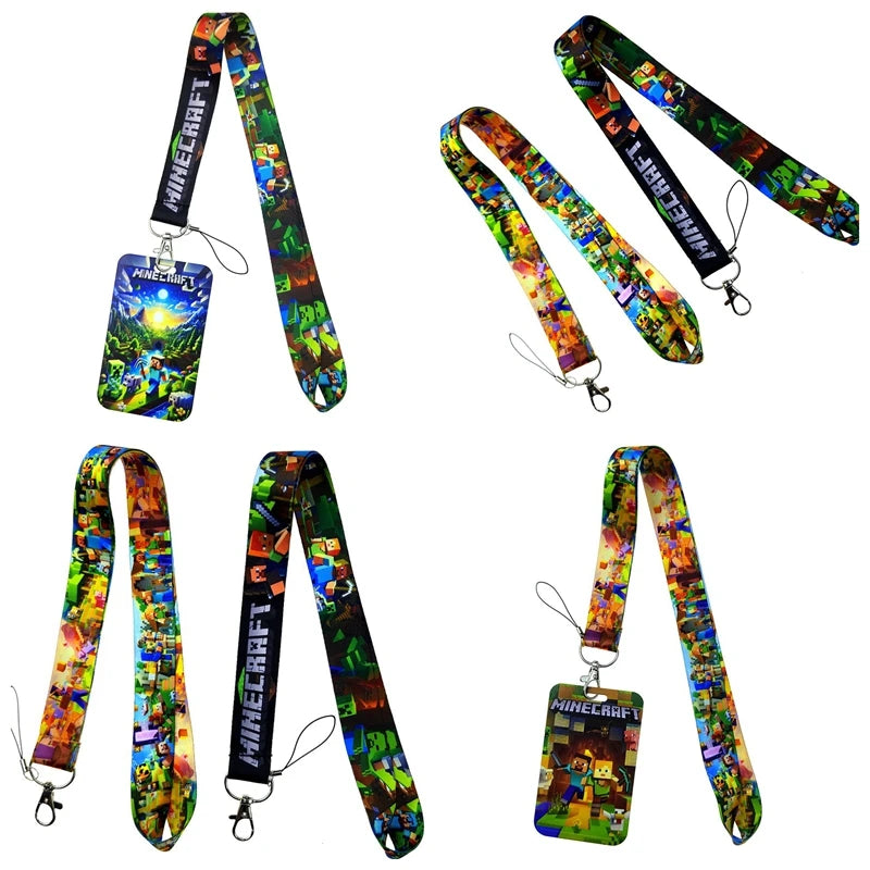 Character Lanyard with Keychain & Badge Holder - Neck Strap for Keys ID Cell Phone