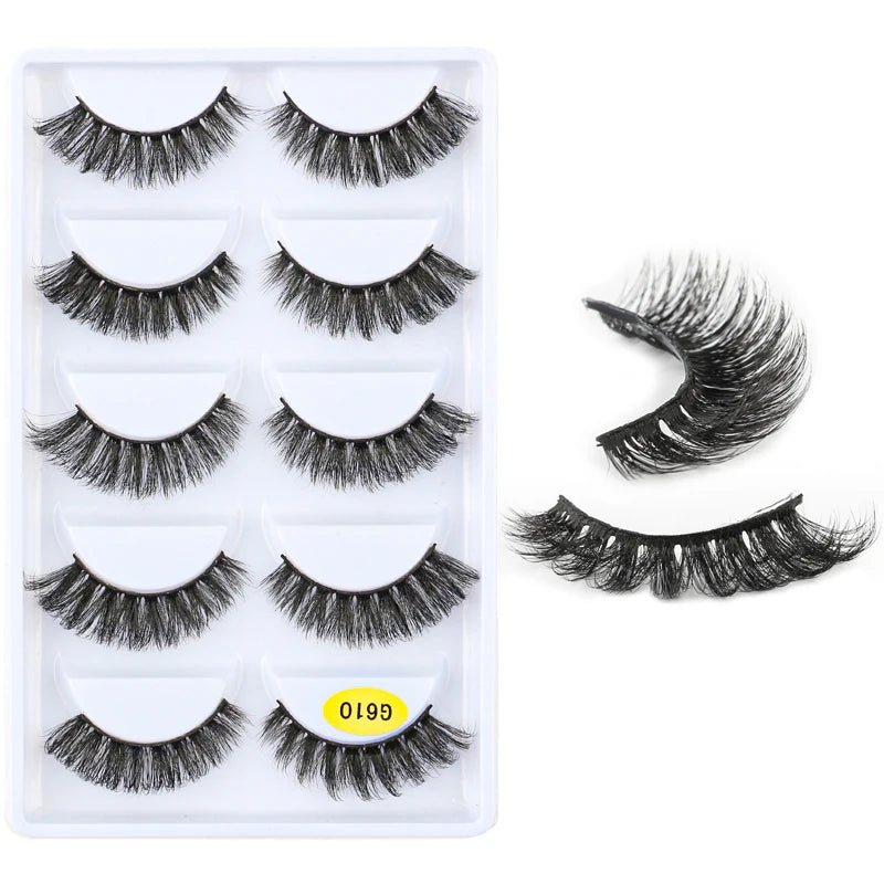 False Eyelashes 28 Styles Assorted Mink Lashes for Makeup & Beauty