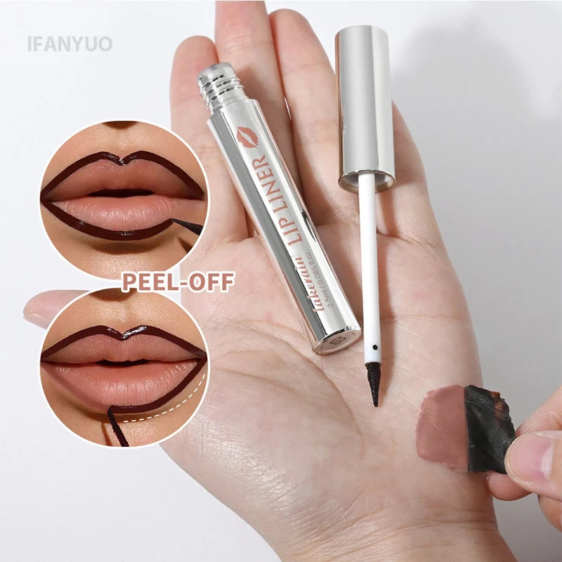 Long Lasting Waterproof Lip Stain & Lip Liner - Matte, Pointed End, 4 Colors